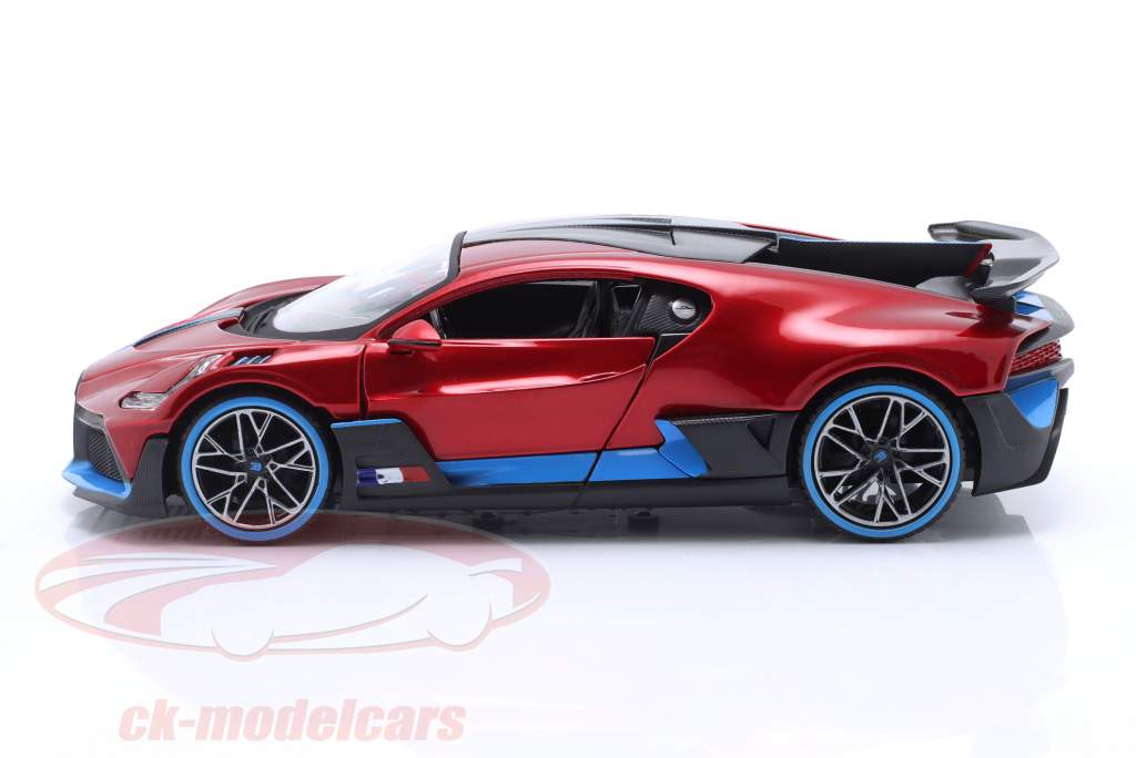 Bugatti Divo 年 2018 红色的 金属 1:24 Maisto