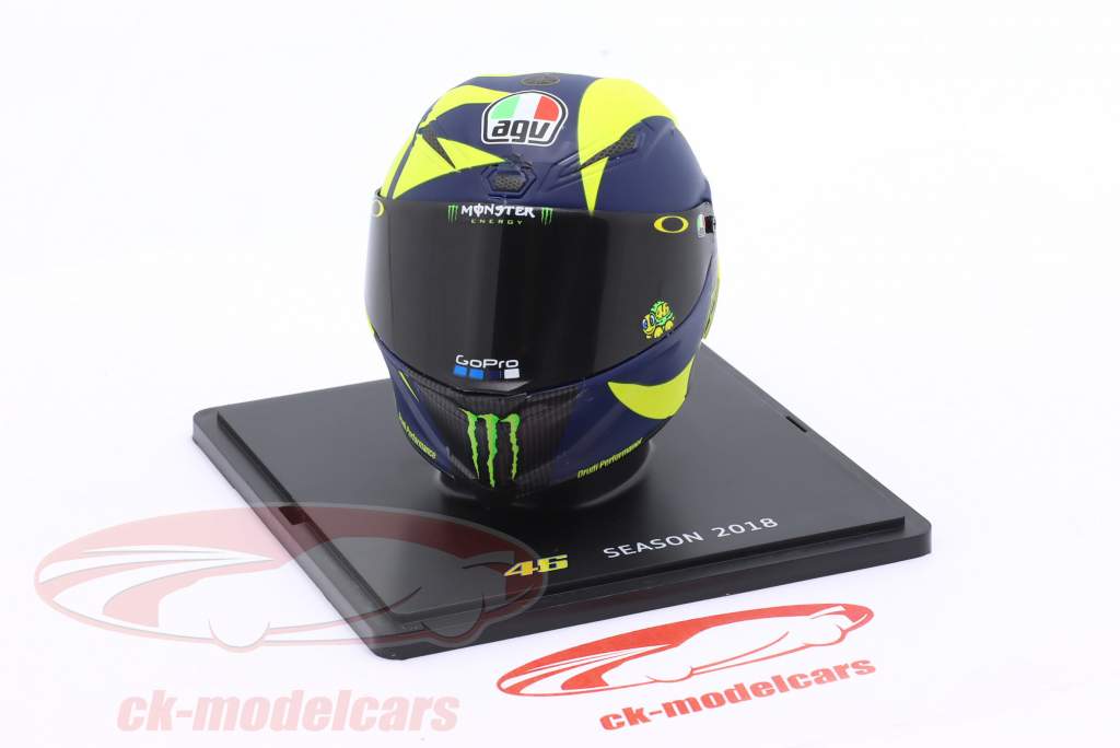 Valentino Rossi #46 MotoGP 2018 hjelm 1:5 Spark Editions