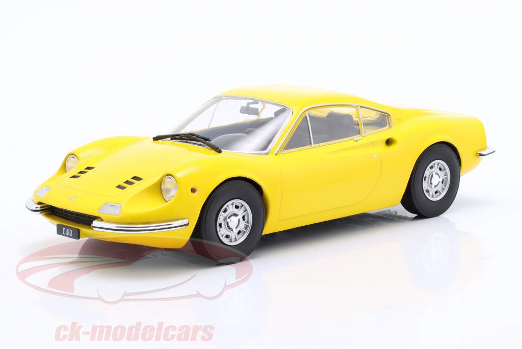 Ferrari Dino 246 GT Byggeår 1969 gul 1:18 ModelCar Group