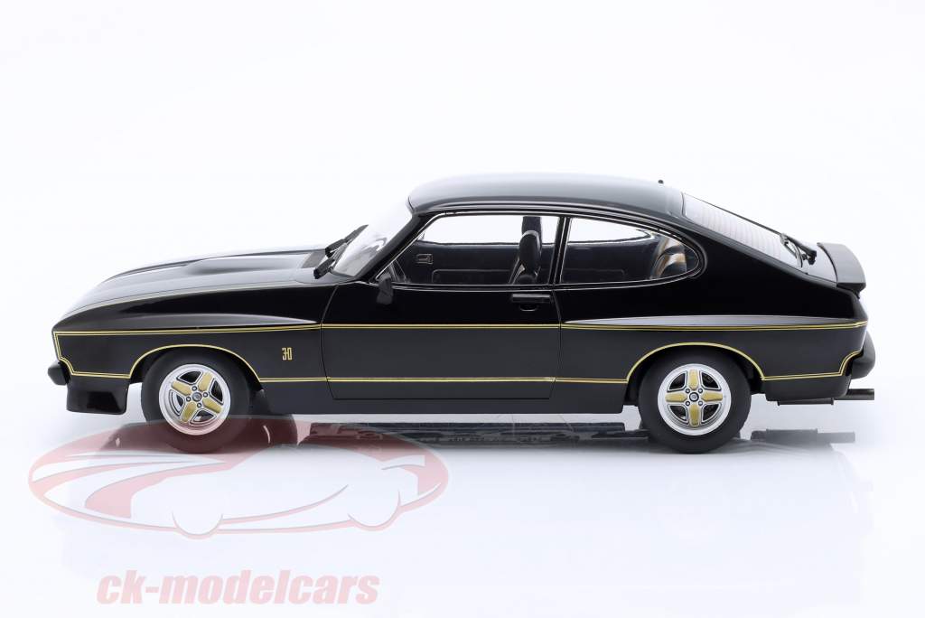 Ford Capri MK2 X-Pack Year 1975 black / gold 1:18 ModelCar Group