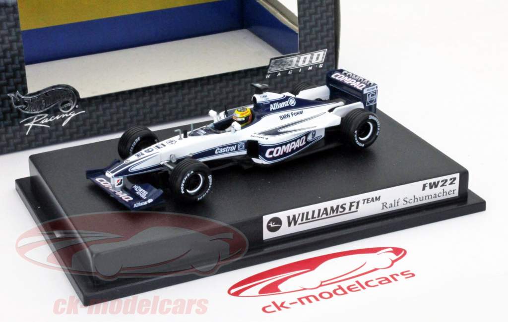HotWheels 1:43 R. Schumacher BMW WIlliams FW22 formula 1