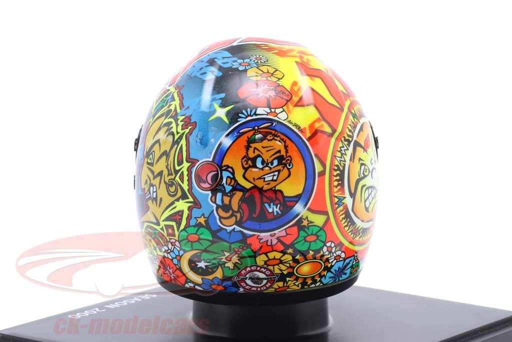 Valentino Rossi #46 2ème 500ccm MotoGP 2000 casque 1:5 Spark Editions