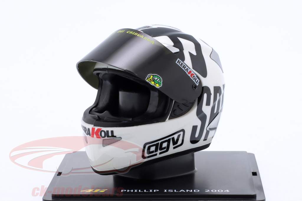 V. Rossi #46 Sieger Philipp Island MotoGP Weltmeister 2004 Helm 1:5 Spark Editions
