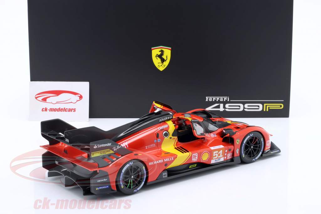 Ferrari 499P #51 Sieger 24h LeMans 2023 Pier Guidi, Calado, Giovinazzi 1:18 Bburago