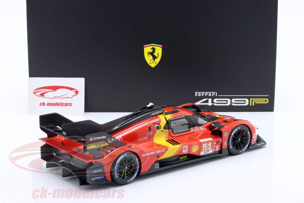 Ferrari 499P #51 Winner 24h LeMans 2023 Pier Guidi, Calado, Giovinazzi 1:18 Bburago