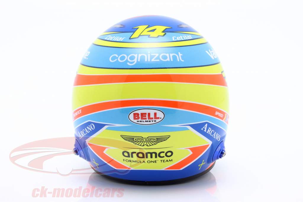 Fernando Alonso #14 Aston Martin Aramco F1 Team Formel 1 2024 Helm 1:2 Bell