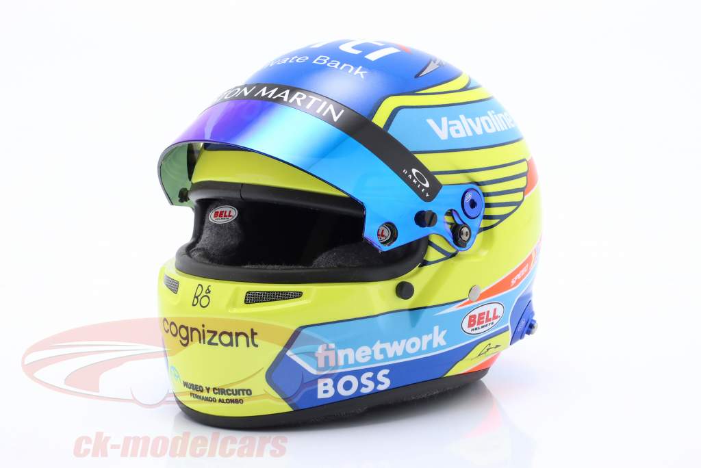 Fernando Alonso #14 Aston Martin Aramco F1 Team Formel 1 2024 Helm 1:2 Bell