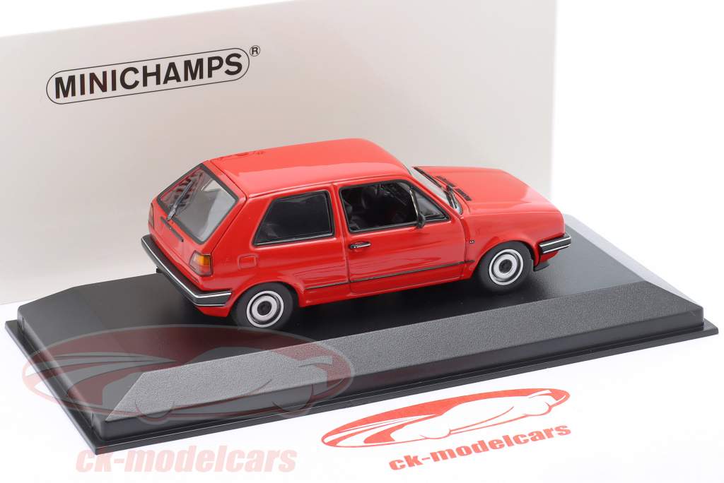 Volkswagen VW Golf II Année de construction 1985 rouge 1:43 Minichamps
