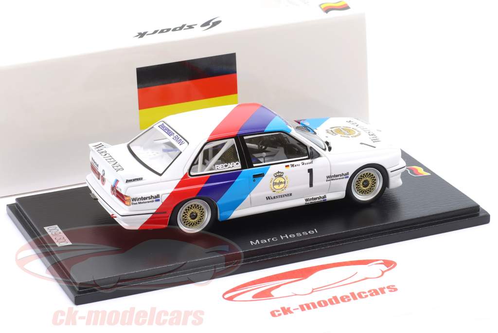 BMW M3 (E30) #1 Vinder Zolder DTM 1987 Marc Hessel 1:43 Spark