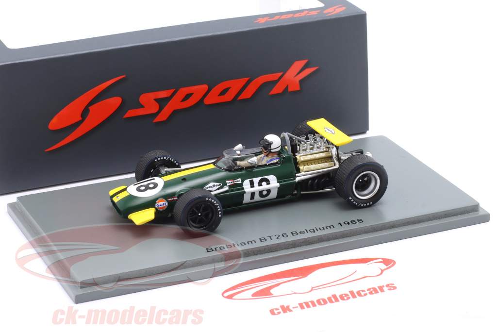 Jack Brabham Brabham BT26 #18 Belgien GP Formel 1 1968 1:43 Spark