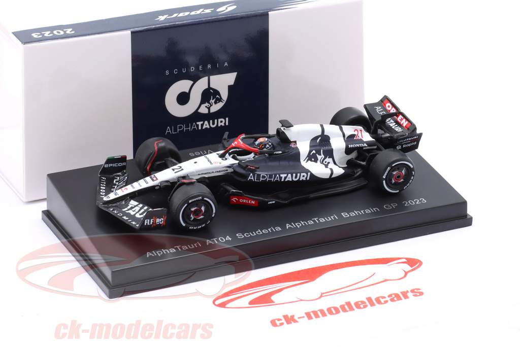 Nyck de Vries AlphaTauri AT04 #21 Bahrain GP Formula 1 2023 1:64 Spark