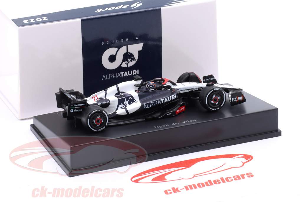 Nyck de Vries AlphaTauri AT04 #21 Bahrain GP Formula 1 2023 1:64 Spark