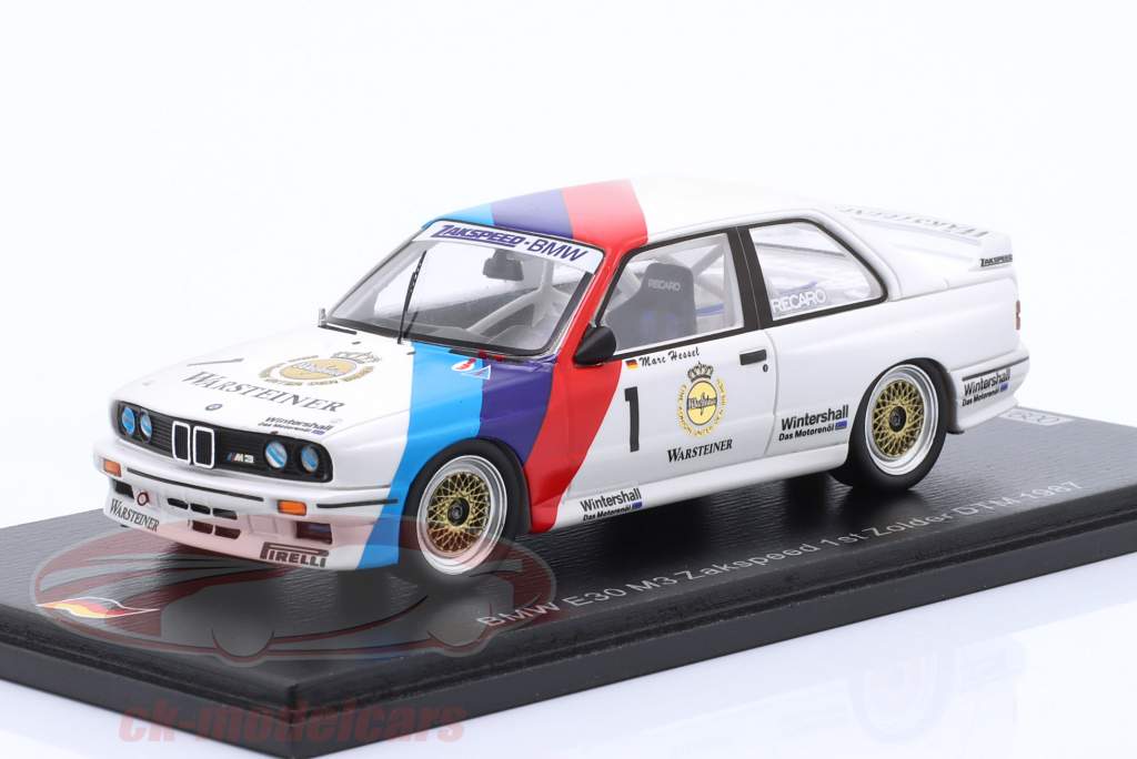 BMW M3 (E30) #1 Vinder Zolder DTM 1987 Marc Hessel 1:43 Spark