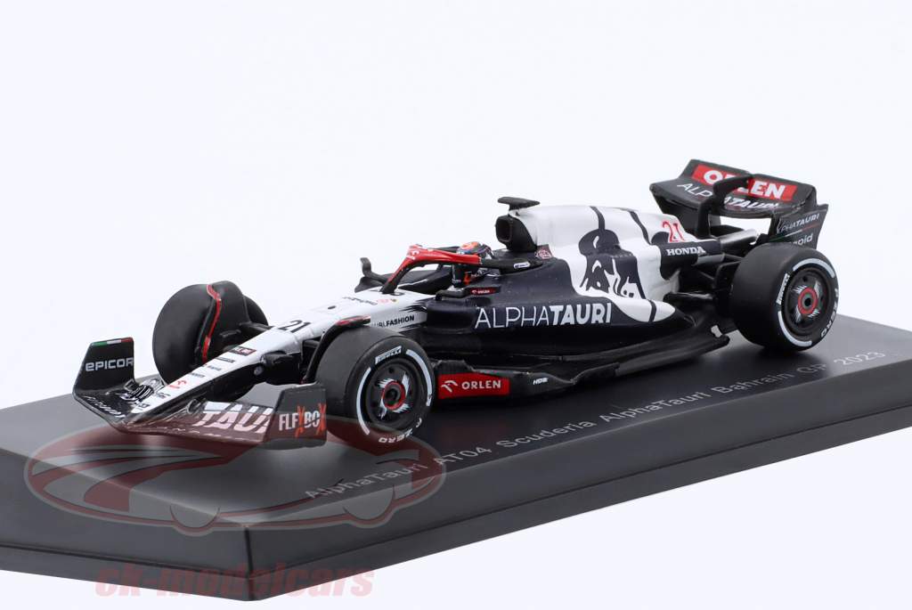 Nyck de Vries AlphaTauri AT04 #21 Bahrain GP Formula 1 2023 1:64 Spark