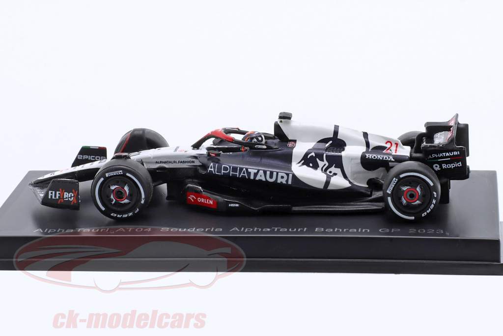 Nyck de Vries AlphaTauri AT04 #21 Bahrain GP Formula 1 2023 1:64 Spark