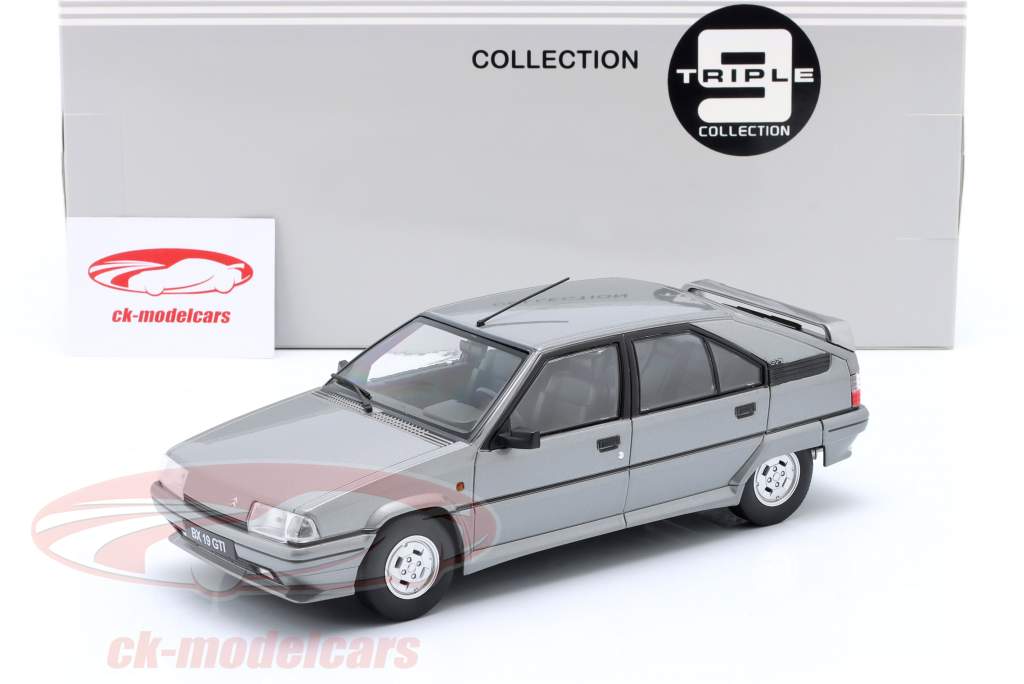 Citroen BX GTI year 1990 silver metallic 1:18 Triple9