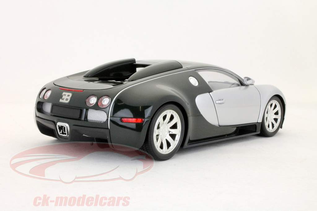 Bugatti Veyron L'Edition Centenaire gebouwd 2009 chroom - groen 1:18 Minichamps