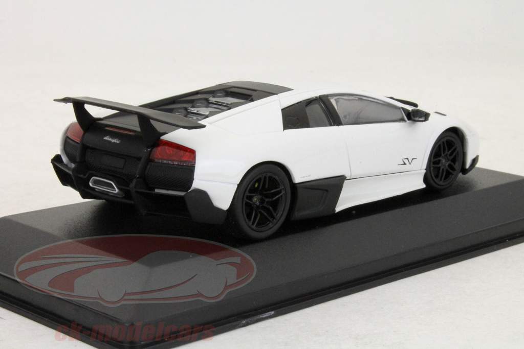 Lamborghini Murcielago LP670-4SV постройки 2009 белый / белый 1:43 Minichamps