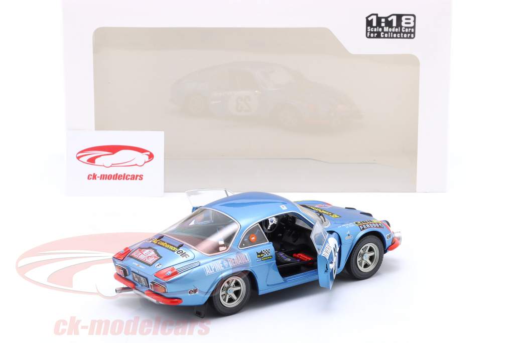Alpine A110 1600S #23 6ème Rallye Monte Carlo 1972 Piot, Marnat 1:18 Solido