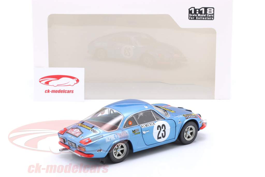 Alpine A110 1600S #23 6ème Rallye Monte Carlo 1972 Piot, Marnat 1:18 Solido