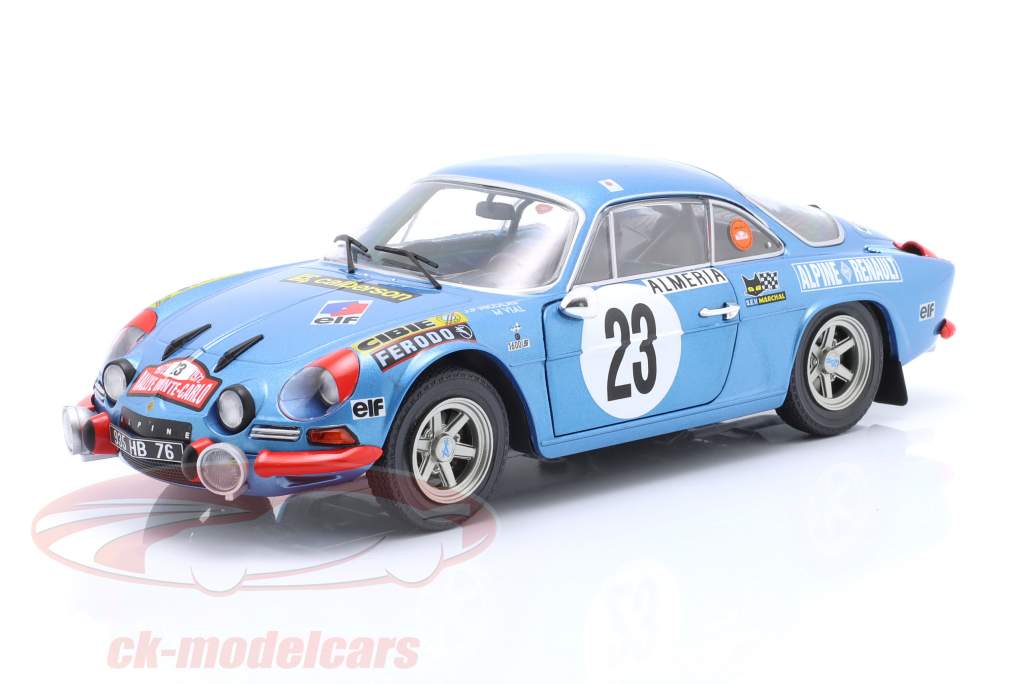 Alpine A110 1600S #23 6ème Rallye Monte Carlo 1972 Piot, Marnat 1:18 Solido