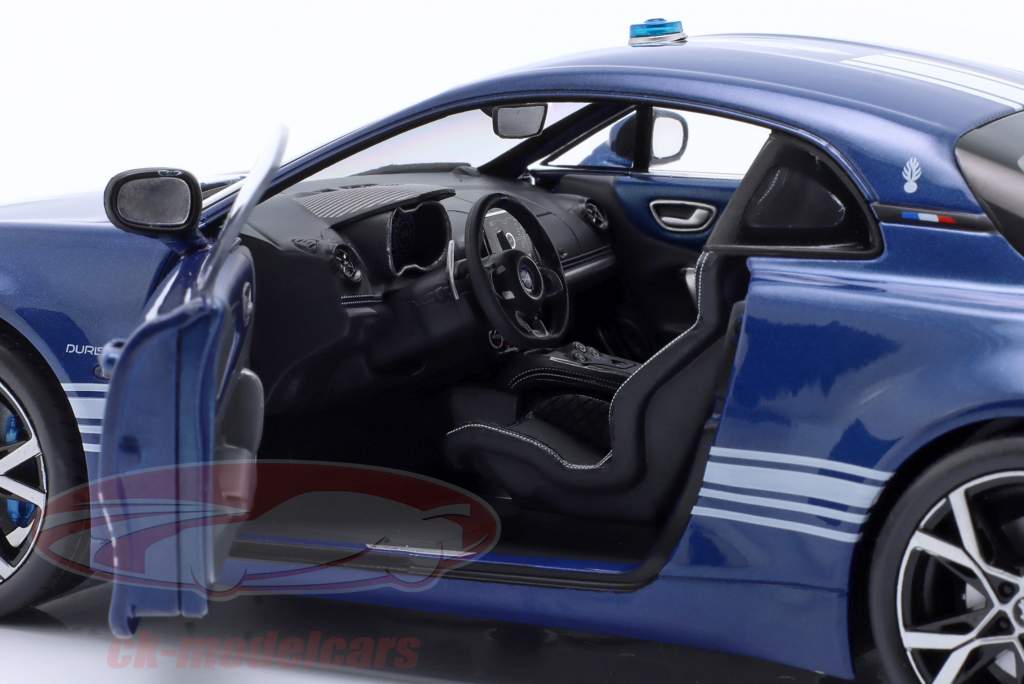 Alpine A110 Gendarmerie Année de construction 2023 bleu 1:18 Solido