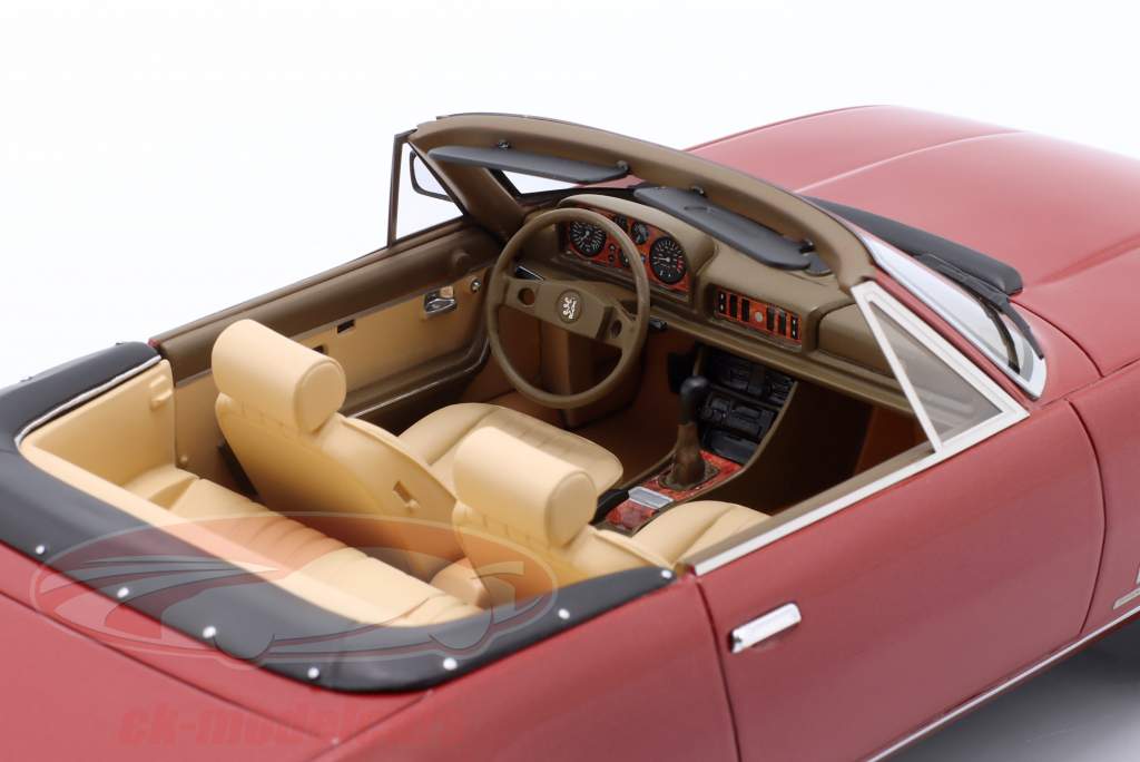Peugeot 504 Convertible year 1983 red 1:18 Cult Scale