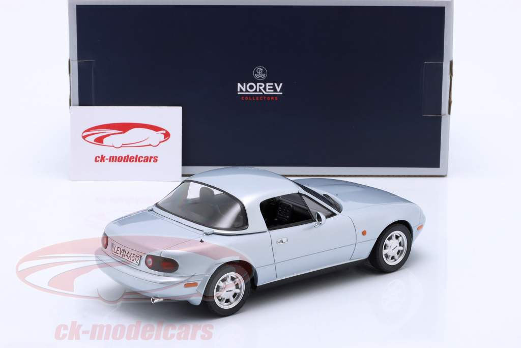 Norev 1:18 Mazda MX-5 Roadster year 1989 silver 188023 model