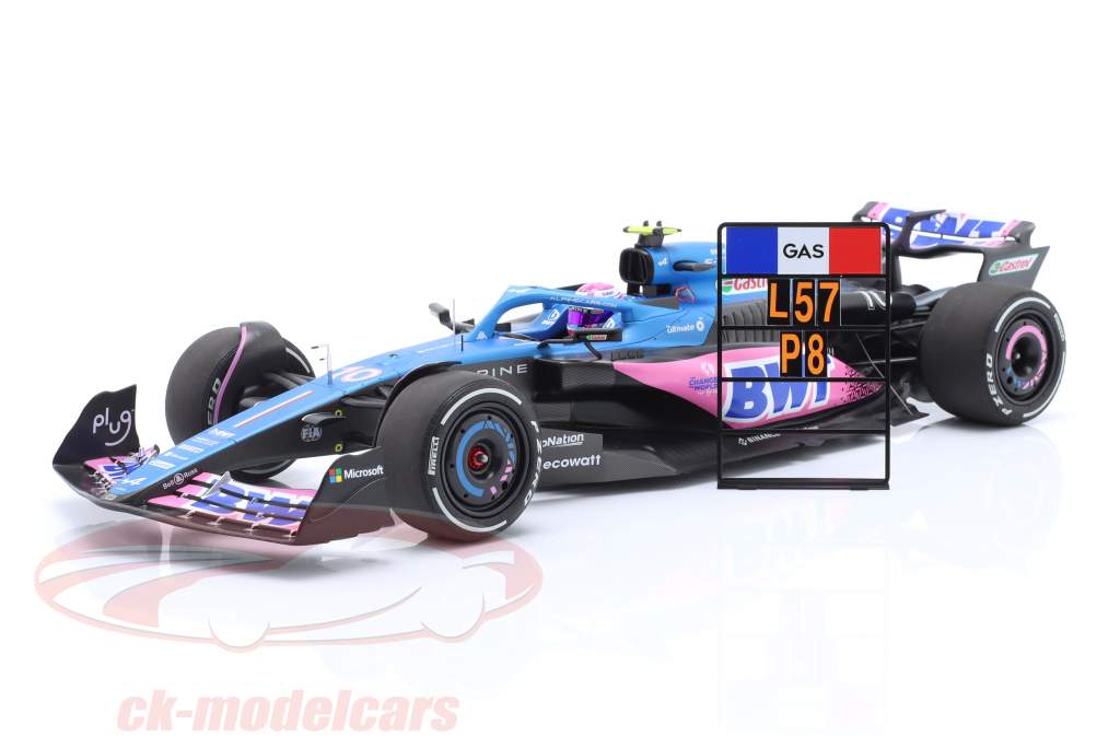 Pierre Gasly Alpine A523 #10 8e Miami GP formule 1 2023 1:18 Minichamps