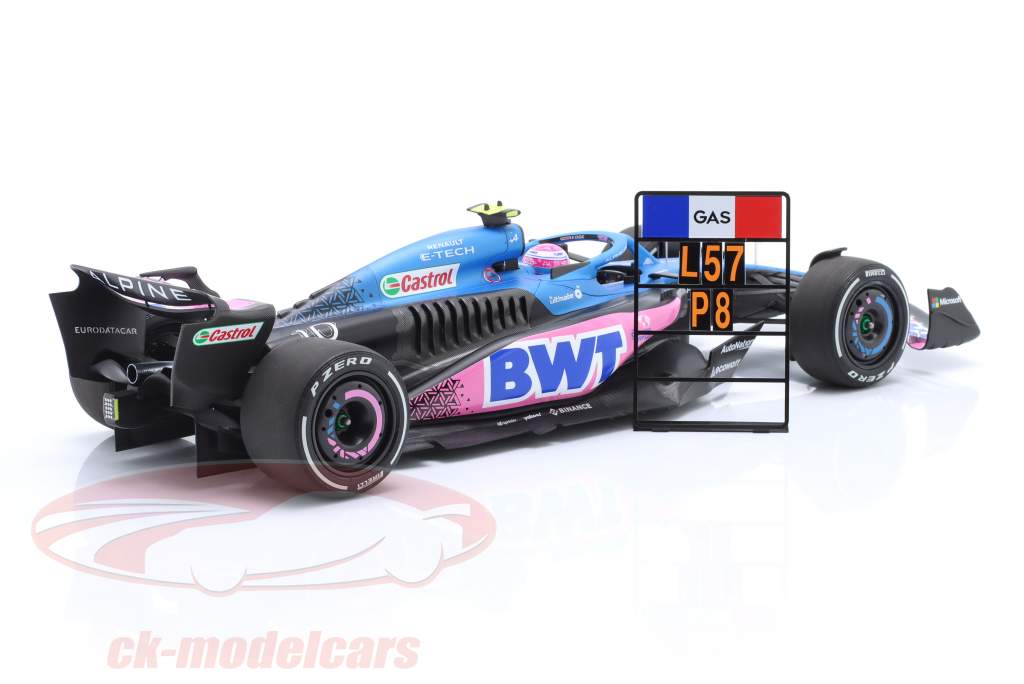 Pierre Gasly Alpine A523 #10 8 Miami GP formel 1 2023 1:18 Minichamps