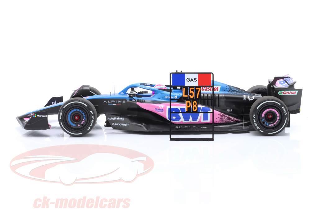 Pierre Gasly Alpine A523 #10 8th Miami GP Formula 1 2023 1:18 Minichamps