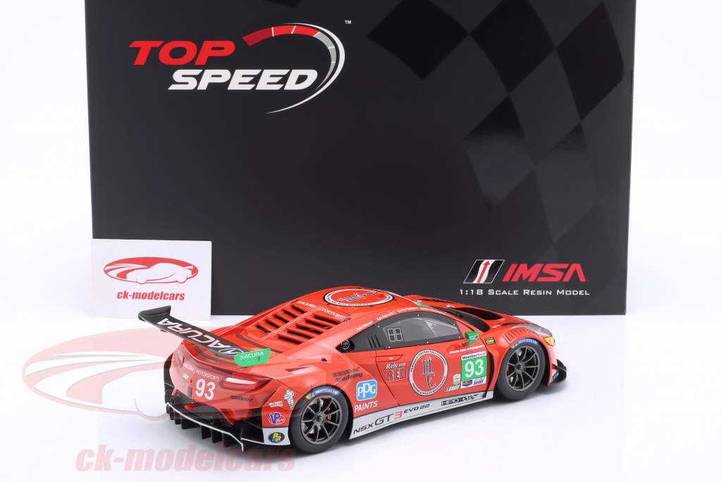 Acura NSX GT3 #93 24h Daytona IMSA 2023 WTR Andretti 1:18 TrueScale