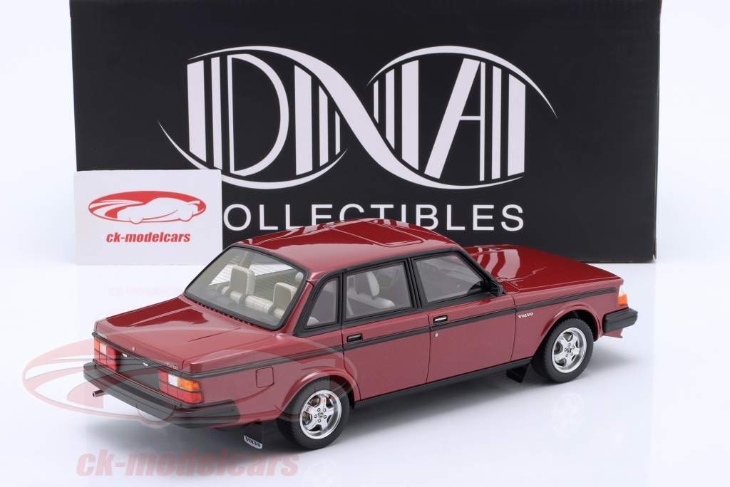 DNA Collectibles 1:18 Volvo 244 Turbo year 1981 dark red