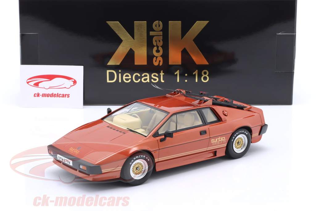 Lotus Esprit Turbo Movie-Version с лыжи 1981 медь 1:18 KK-Scale
