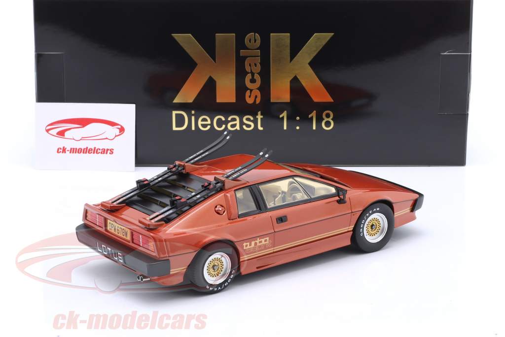 Lotus Esprit Turbo Movie-Version с лыжи 1981 медь 1:18 KK-Scale
