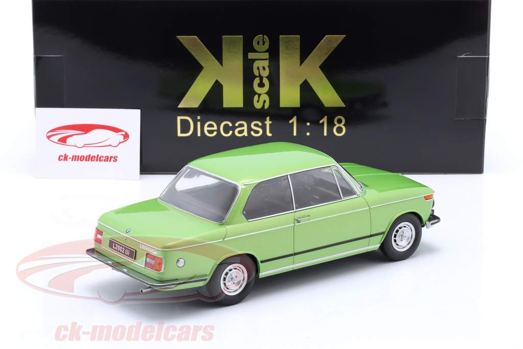 BMW L 2002 tii 2. series year 1974 green metallic 1:18 KK-Scale