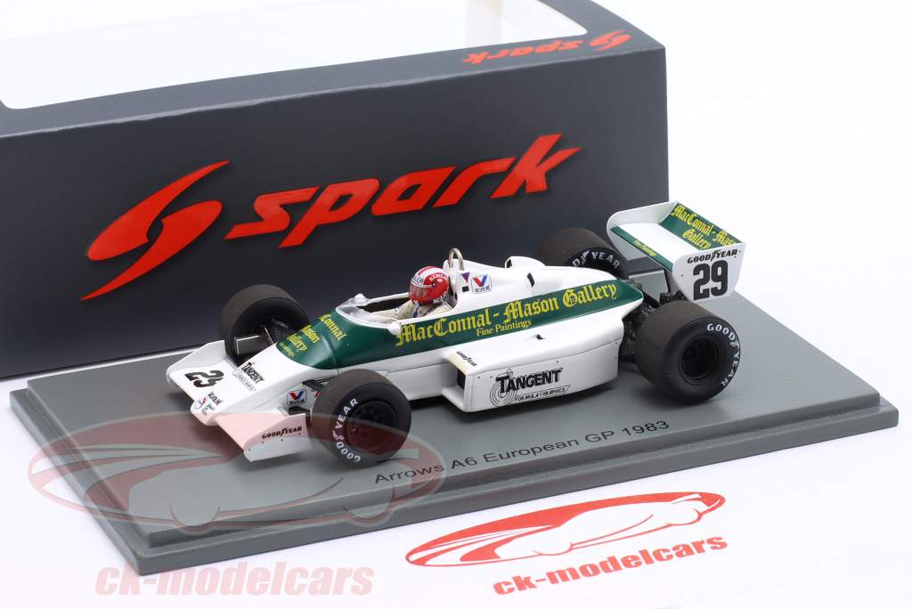 Marc Surer Arrows A6 #29 Europe GP Formula 1 1983 1:43 Spark