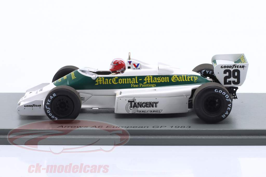 Marc Surer Arrows A6 #29 Europe GP Formula 1 1983 1:43 Spark