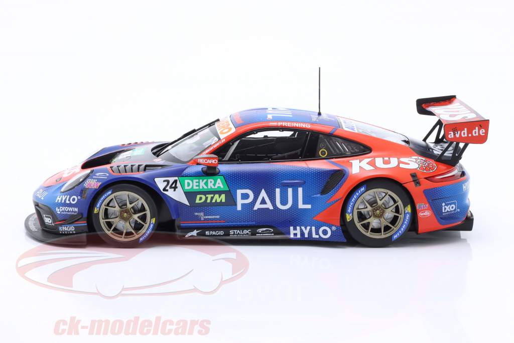 Porsche 911 GT3 R #24 vinder Norisring DTM 2022 KÜS Team75 Preining Signature 1:18 Minichamps