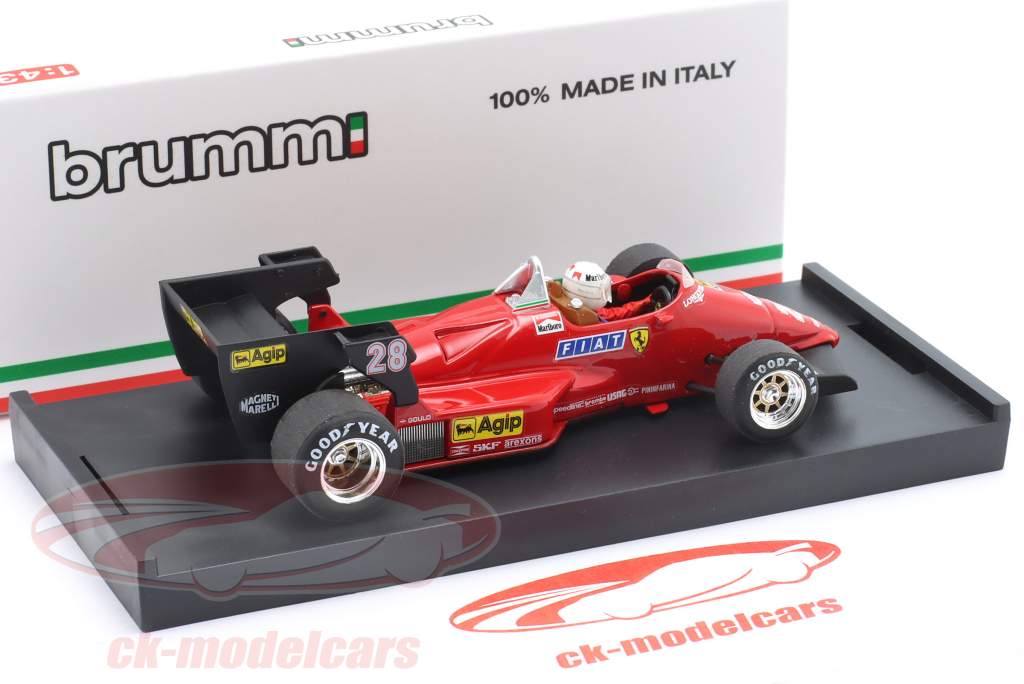 Rene Arnoux Ferrari 126C4 #28 3er Belga GP fórmula 1 1984 1:43 Brumm