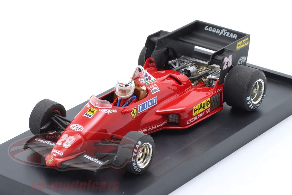 Rene Arnoux Ferrari 126C4 #28 3ème Belge GP formule 1 1984 1:43 Brumm