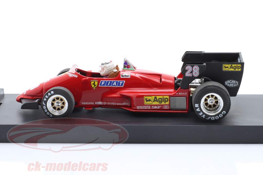 Rene Arnoux Ferrari 126C4 #28 3ème Belge GP formule 1 1984 1:43 Brumm