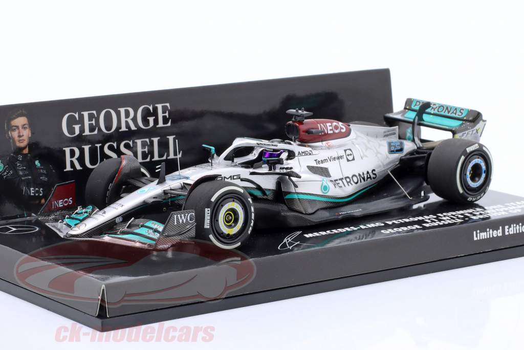 G. Russell Mercedes-AMG F1 W13 E #63 British GP Formula 1 2022 1:43 Minichamps