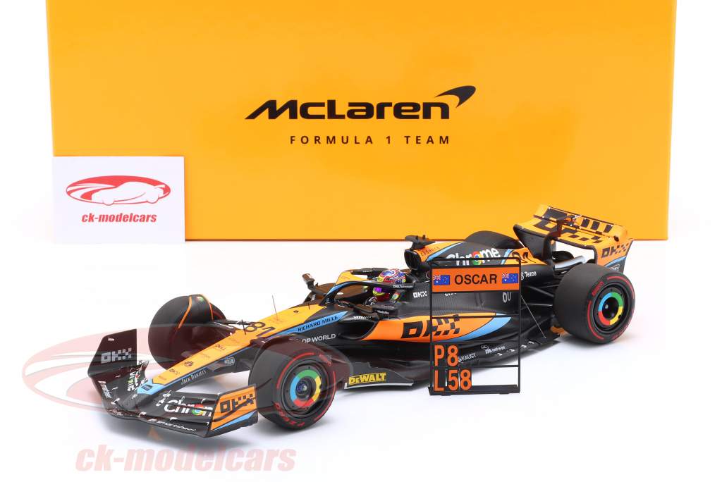 Oscar Piastri McLaren MCL60 #81 8th Australian GP Formula 1 2023 1:18 Minichamps