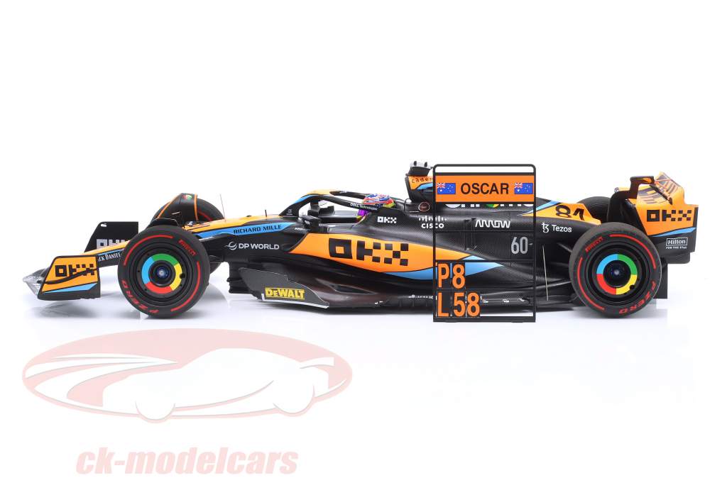 Oscar Piastri McLaren MCL60 #81 8th Australian GP Formula 1 2023 1:18 Minichamps