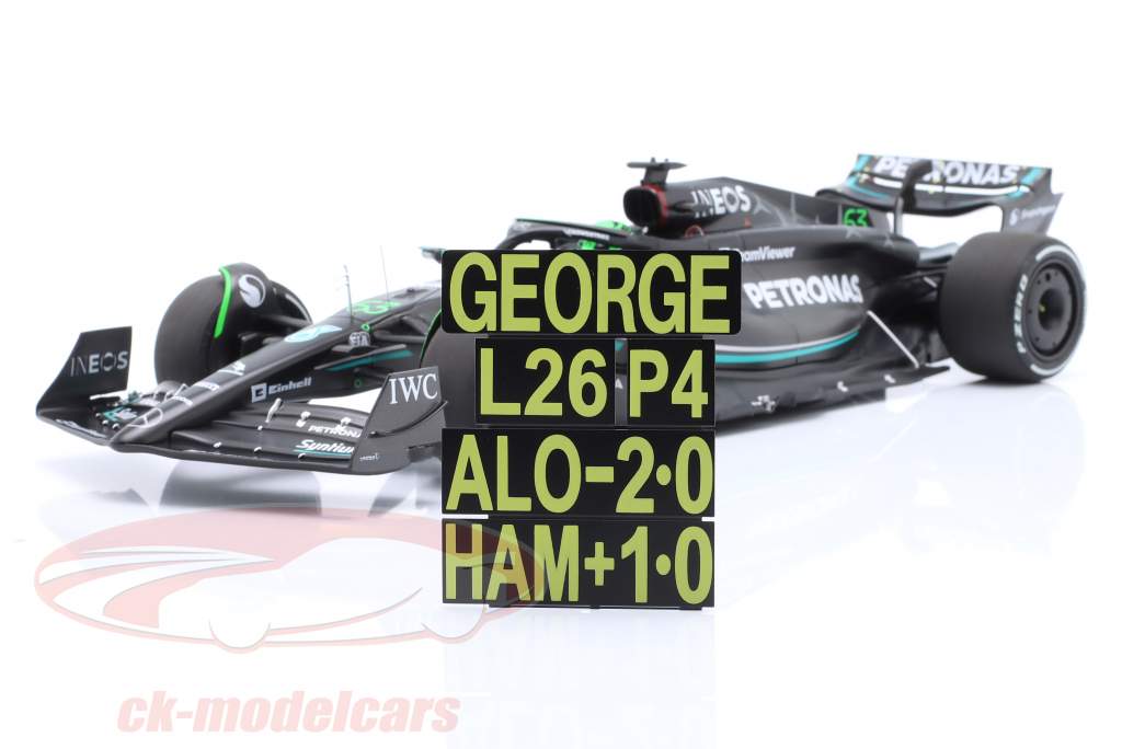 G. Russell Mercedes-AMG F1 W14 #63 7th Bahrain GP Formel 1 2023 1:18 Minichamps