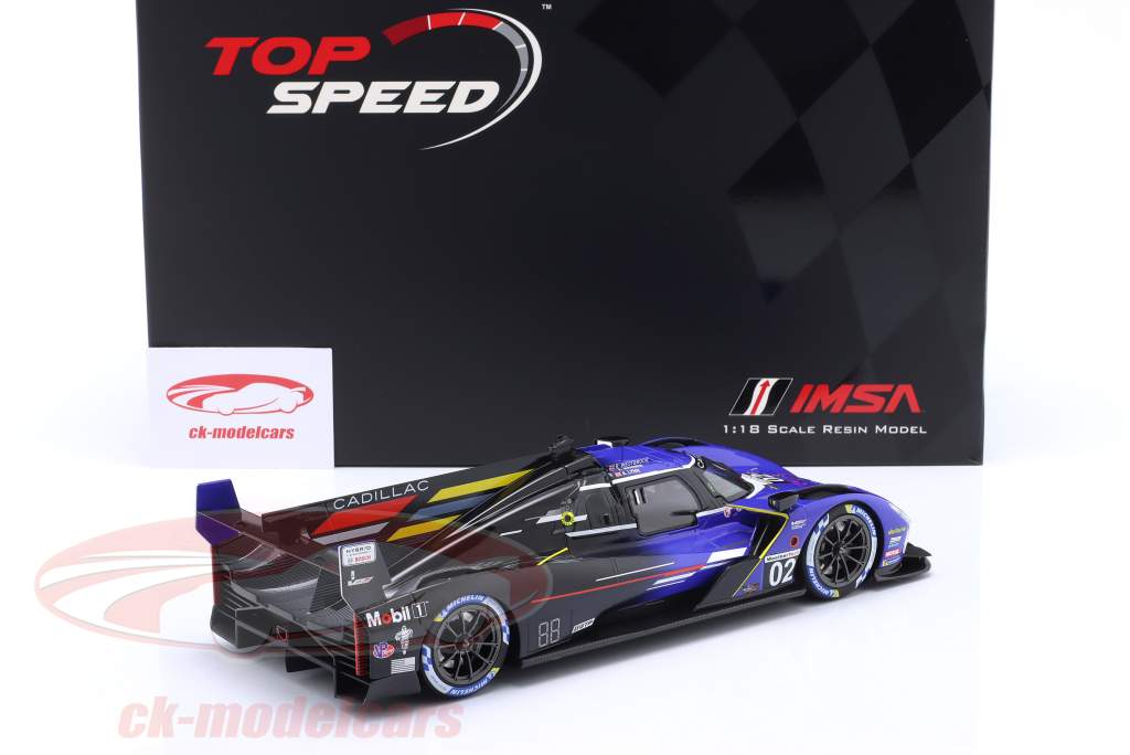 Cadillac V-Series.R #02 4ème 24h Daytona IMSA 2023 Cadillac Racing 1:18 TrueScale