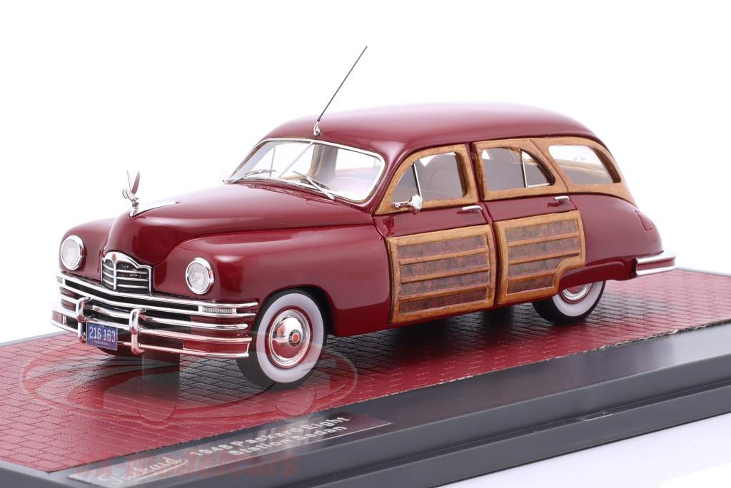 Packard Eight Station Sedan Año de construcción 1948 vino rojo 1:43 Matrix