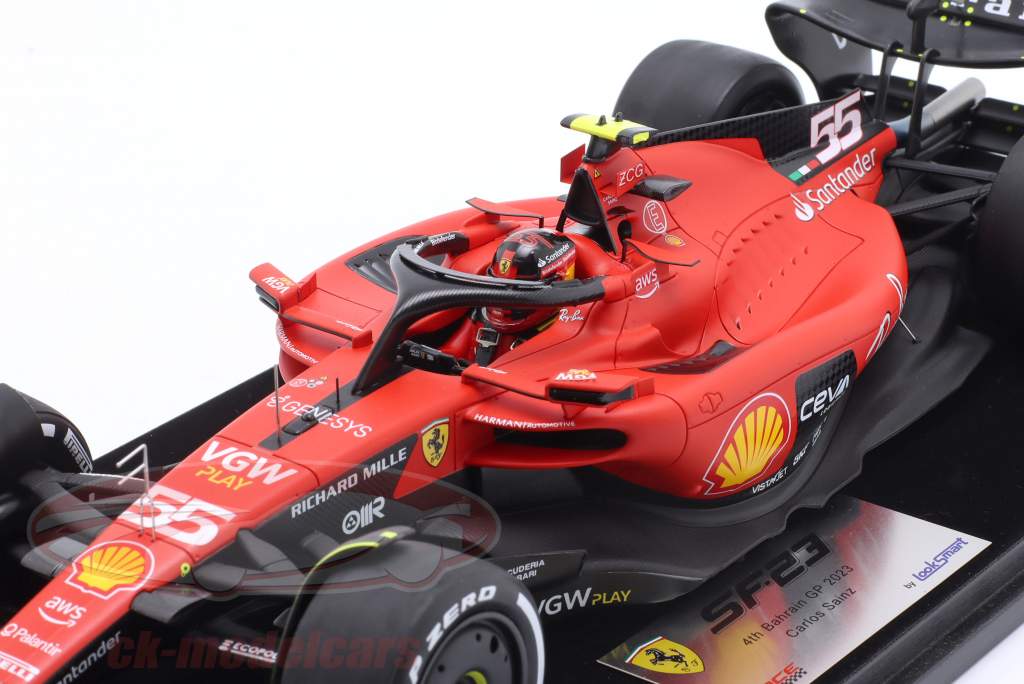 Carlos Sainz Ferrari SF-23 #55 4th Bahrain GP Formula 1 2023 1:18 LookSmart
