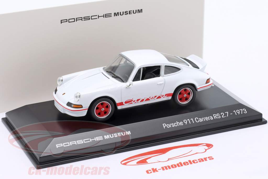 Porsche 911 Carrera RS 2.7 Baujahr 1973 weiß / rot 1:43 Welly